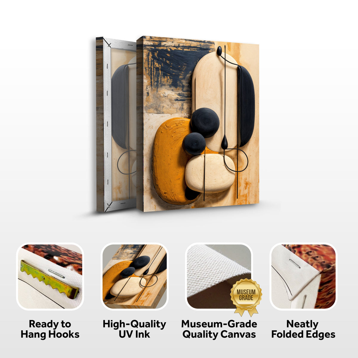 Orange Abstract Harmony Wall Art