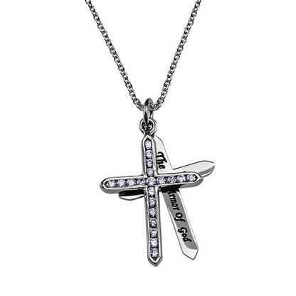CZ Twin Cross Stainless steel