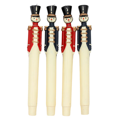 Red Royal Guard Hand-Painted Candles – Pack of 2