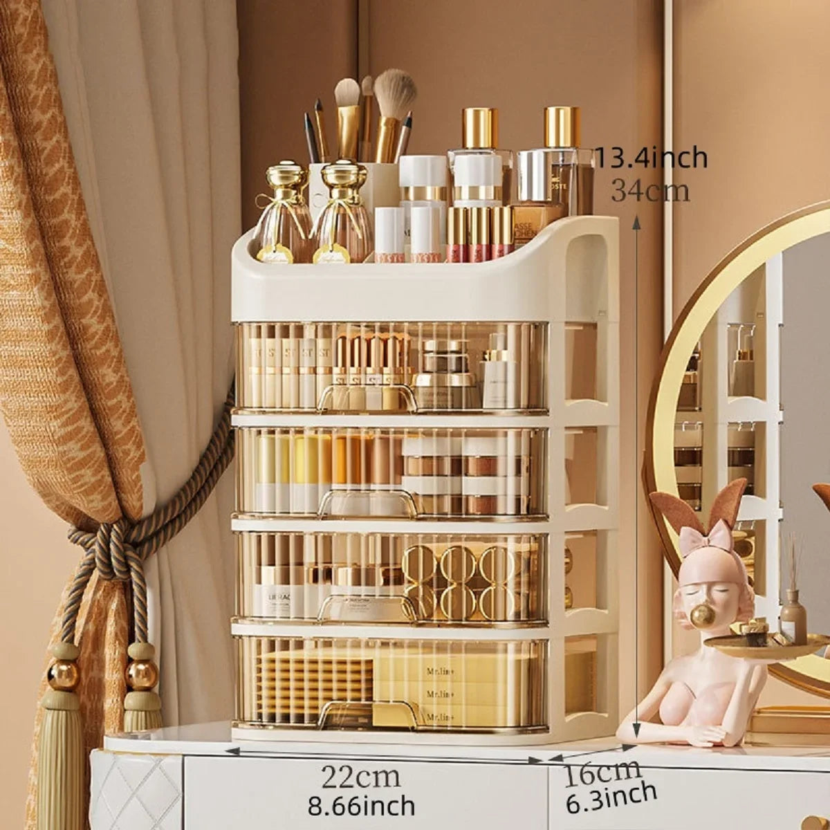 Multi-layer Cosmetics Storage