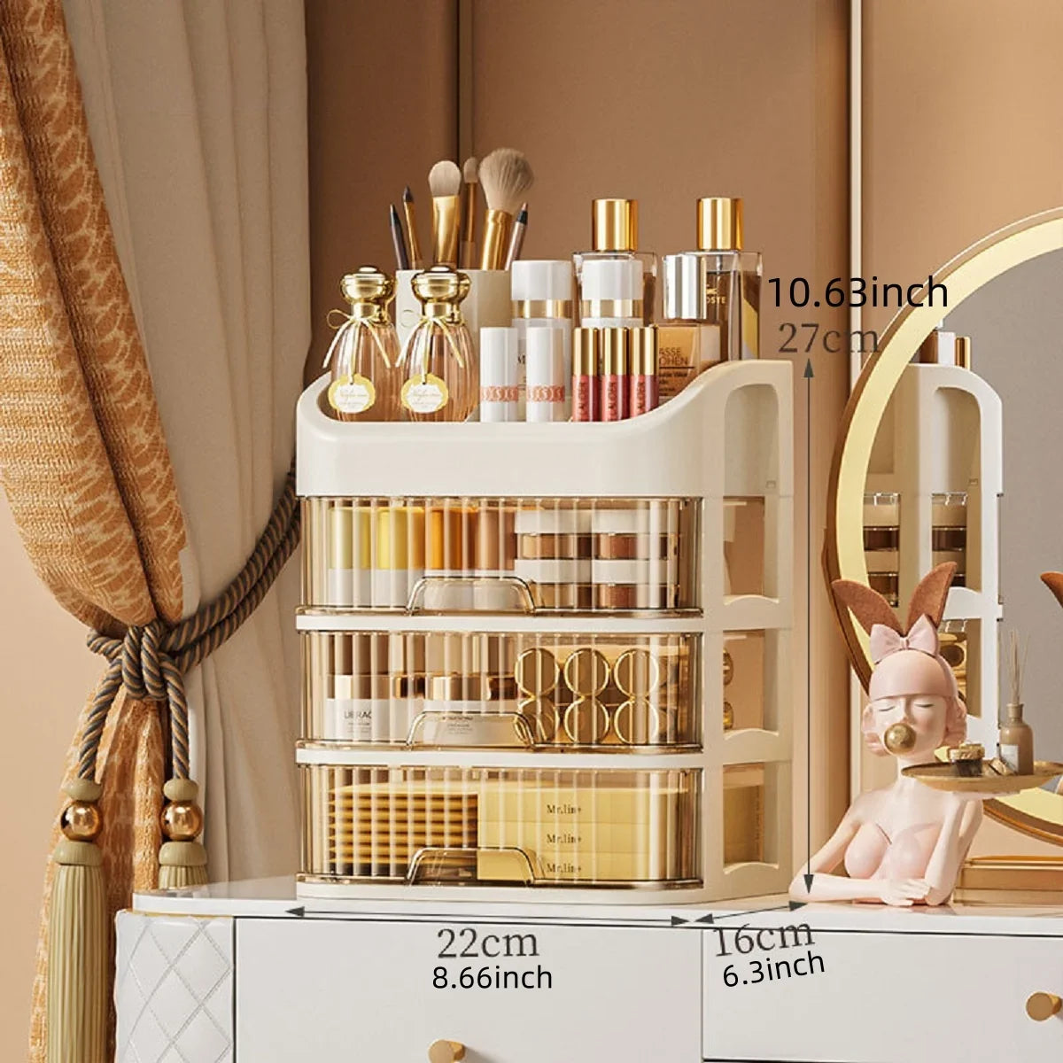 Multi-layer Cosmetics Storage