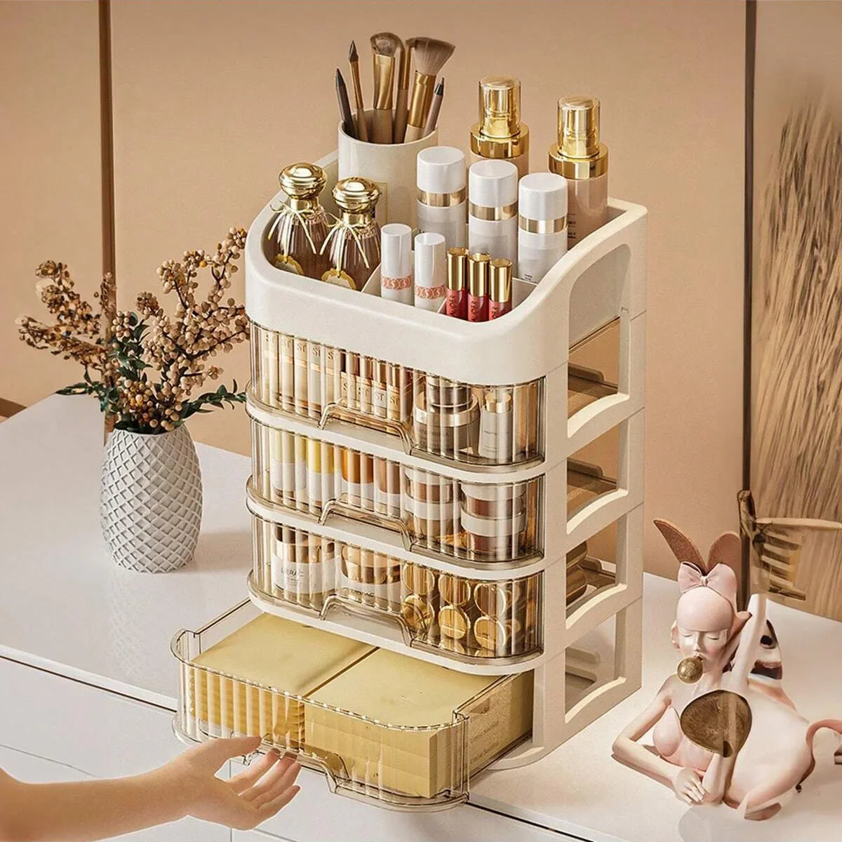 Multi-layer Cosmetics Storage