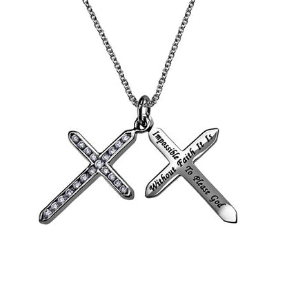 CZ Twin Cross Stainless steel
